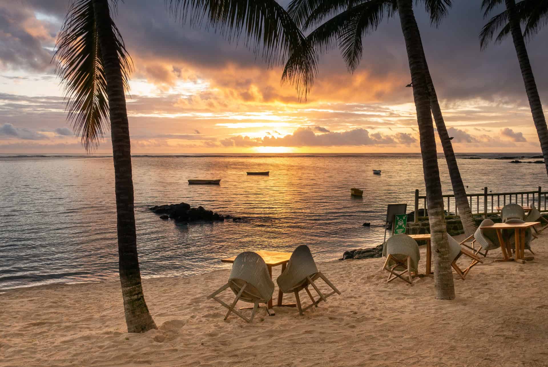 coucher de soleil belle mare