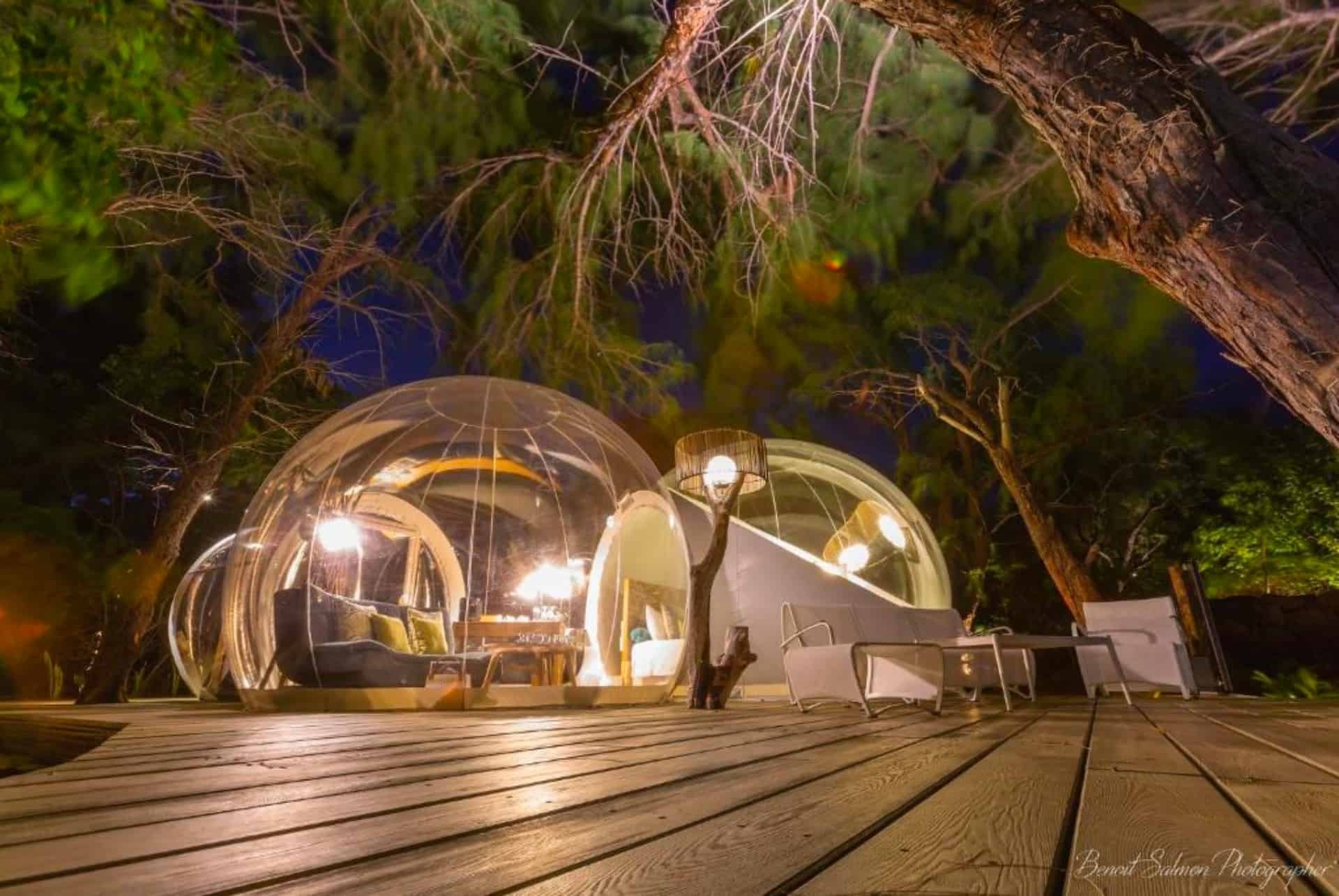 bubble lodge ile aux cerfs bubble lodge ile aux cerfs