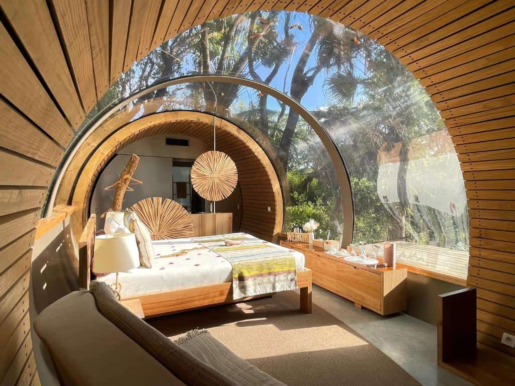bubble lodge bois cheri