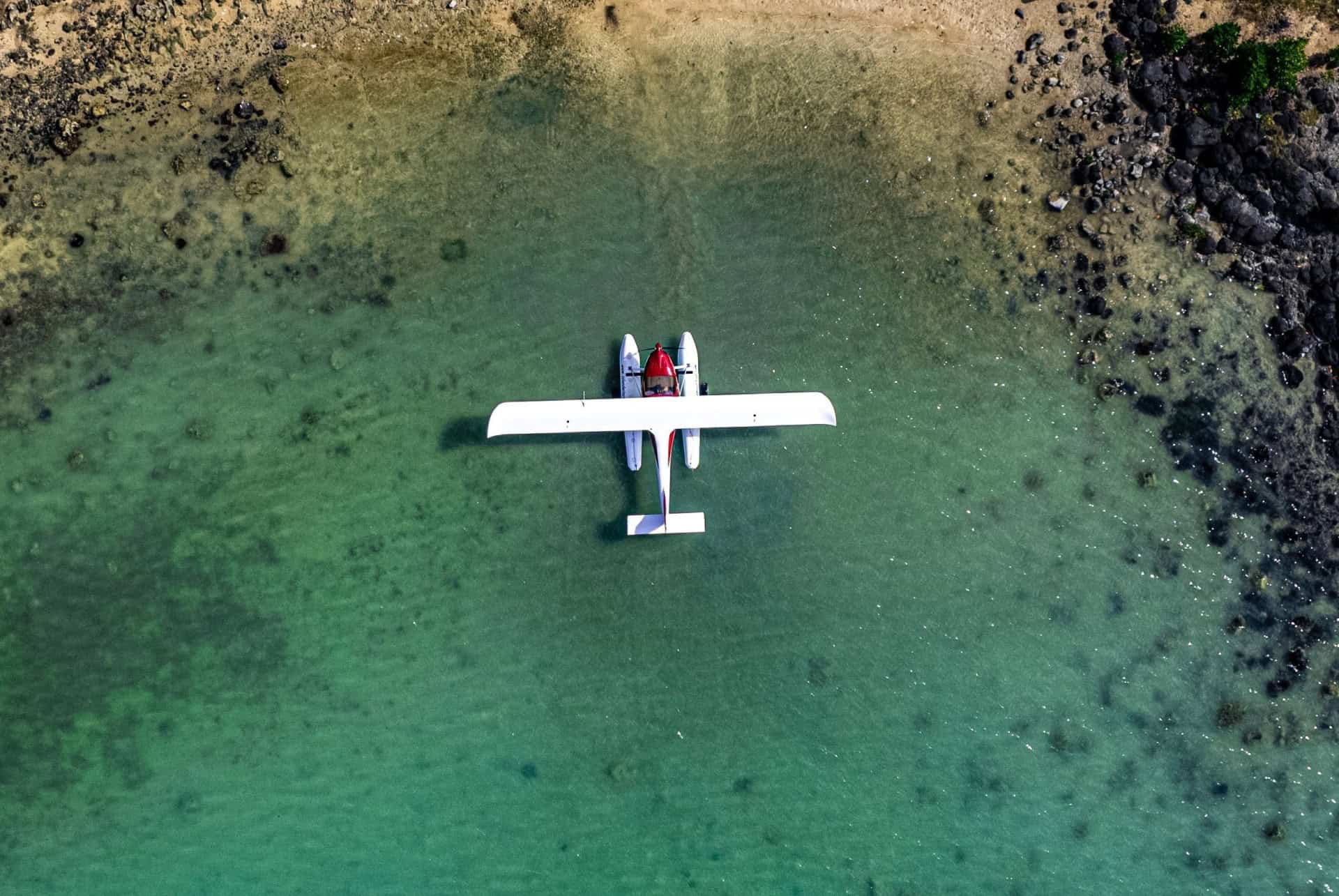hydravion plage ile maurice
