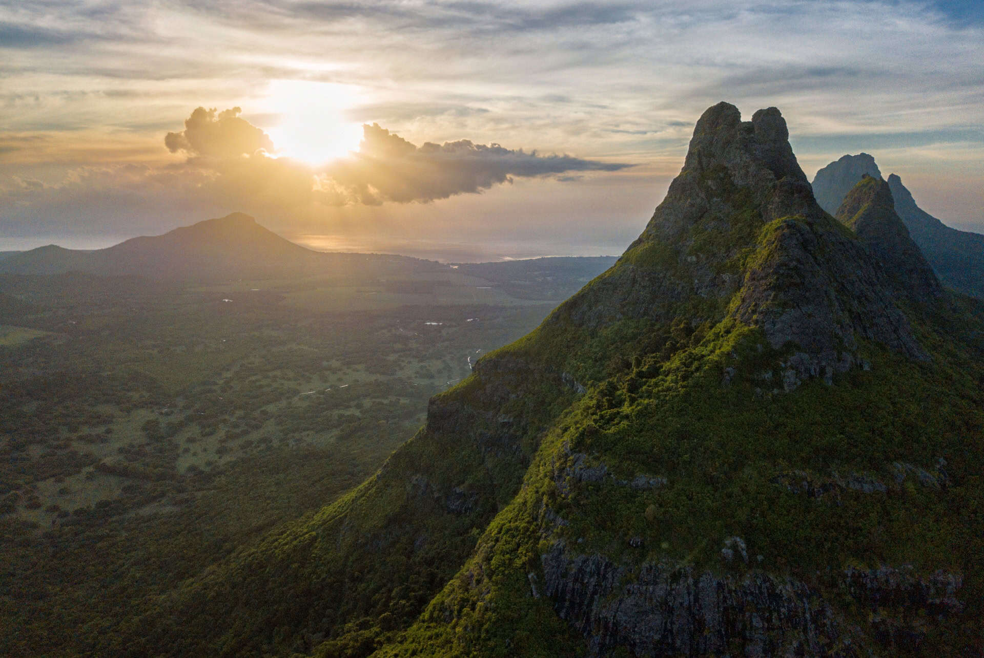 vue sommet trois mamelles maurice vue sommet trois mamelles maurice